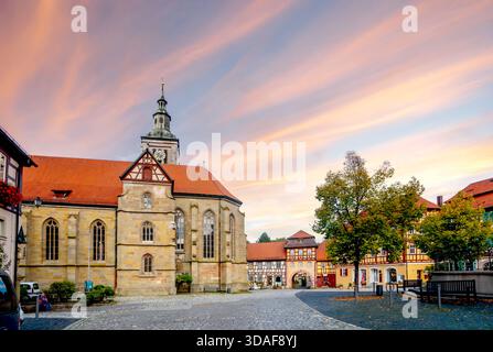 Città vecchia di Koenigsberg a Bayern, Germania Foto Stock