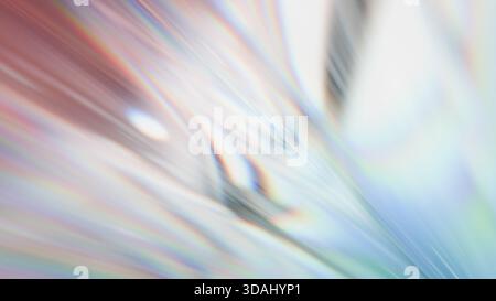 Colori brillanti e forme astratte si mescolano in un'esposizione creativa a un evento artistico. I visitatori si spostano all'interno della galleria mentre ammirano la vivace A. Foto Stock