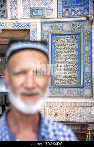 Moschea di Bolo Haouz, Bukhara, Uzbekistan Foto Stock