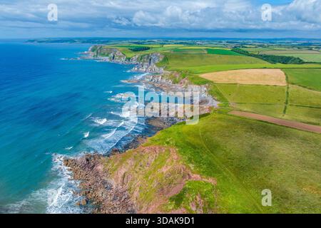 Ayrmer Cove, Ringmore, Devon, Inghilterra, Regno Unito, Europa Foto Stock