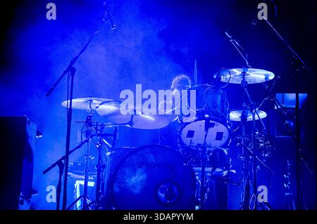 Glasgow, Regno Unito. 11 dicembre 2025. Black Rebel Motorcycle Club si esibisce all'o2 Academy di Glasgow giovedì 11 dicembre 2025 crediti: James Edmond/Alamy Stock Photo/Alamy Live News Foto Stock