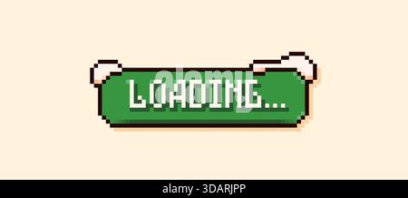 Fumetto natalizio con sfondo verde con la frase Hello Winter e le cime di neve. Illustrazione Vettoriale