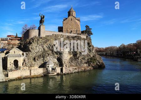 Metekhi Chiesa della Natività della Vergine Maria Foto Stock