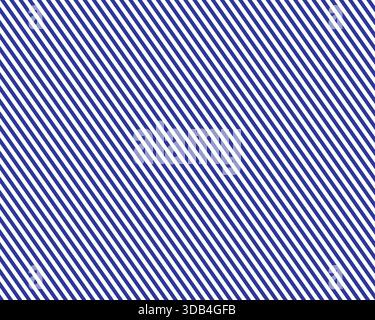 Una vista di sottili strisce blu e bianche diagonali, come sfondo. Foto Stock