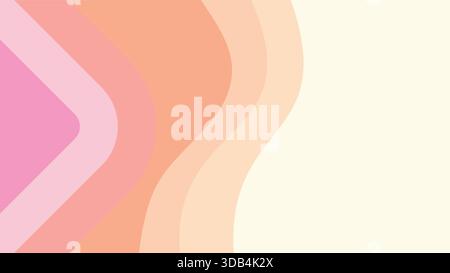 Sfumatura della mesh morbida vettoriale in arancione, rosa e giallo chiaro Illustrazione Vettoriale