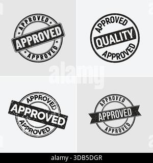 Quattro diverse varianti di colore di un logo halal con calligrafia araba e la parola halal in inglese, ambientata su sfondi neutri Illustrazione Vettoriale