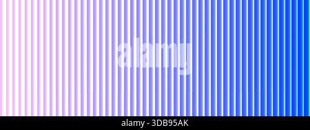 Futuristica texture in vetro a coste con sfumature neon. Sfondo a strisce verticali astratte con colori blu, viola e rosa vivaci Illustrazione Vettoriale
