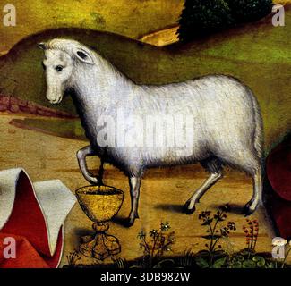 Maestro della glorificazione della Vergine (attivo a Colonia, XV secolo ) la glorificazione della Vergine 1470 Germania tedesca ( glorificazione della Vergine maria alta risoluzione fotografia d'archivio ... la glorificazione della Vergine Maria si riferisce alla venerazione cristiana e all'esaltazione di Maria, madre di Gesù, soprattutto attraverso la sua assunzione in cielo, celebrandola come Regina del cielo, madre di Dio, ed esemplare di fede, ) Foto Stock