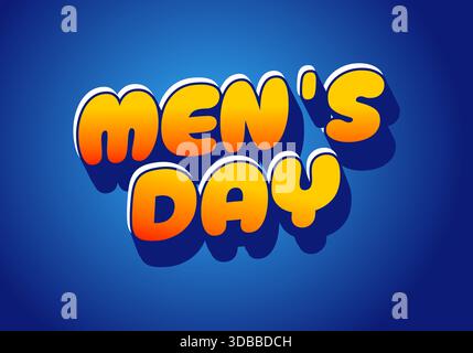 Design con testo colorato per festeggiare la giornata con uno sfondo blu Illustrazione Vettoriale