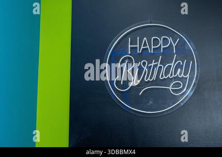 Compleanno Glow. Foto Stock