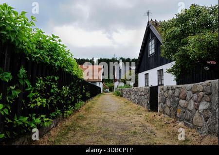 Villaggio idilliaco a Skåne, costa baltica, Svezia Foto Stock
