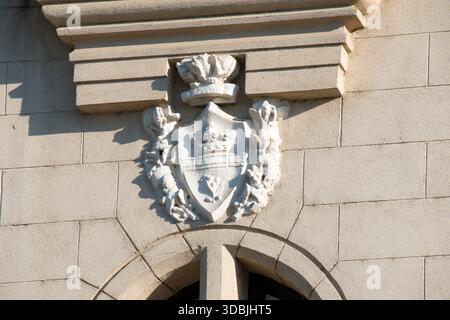 Palazzo della Cultura (Palatul Culturii) a Iasi, l'edificio storico emblematico nella capitale della Moldavia, Romania. Foto Stock