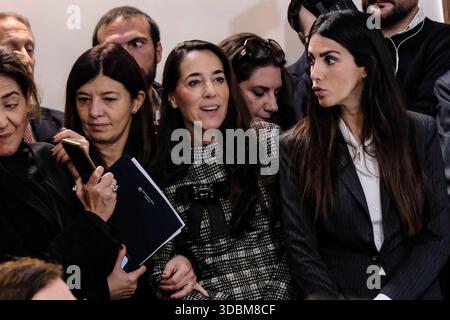 Sen. Licia Ronzulli in occasione dell'evento di forza Italia FI 'in Libertà', evento promosso dal presidente della regione Calabria occhiuto, tenutosi a Palazzo Grazioli che fu sede e dimora della forza Italia di Silvio Berlusconi . Roma Mercoledì 17 dicembre 2025 (foto Mauro Scrobogna/LaPresse) Sen. Licia Ronzulli in occasione dell'evento forza Italia FI 'in Libertà', evento promosso dal Presidente della regione Calabria Occhiuto, tenutosi a Palazzo Grazioli, sede e sede di forza Italia di Silvio Berlusconi. Roma domenica 17 dicembre 2025. (Foto di Mauro Scro Foto Stock