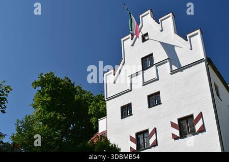 Torre Est delle fortificazioni della cattedrale, salita alla collina della cattedrale, Frisinga, alta Baviera Foto Stock