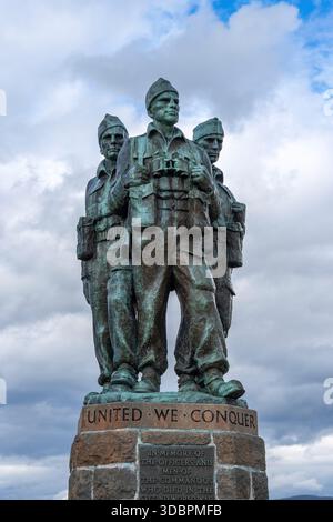 Scozia, Highlands, Spean Bridge, Commando Memorial, memoriale di guerra Foto Stock
