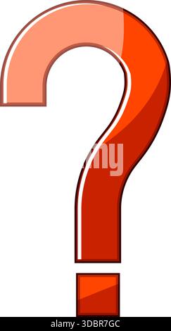 Informazioni sull'illustrazione vettoriale dell'icona del simbolo del punto interrogativo Illustrazione Vettoriale