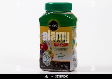 Miracle Gro Shake'N nutri tutti gli alimenti vegetali per uso generico! Foto Stock