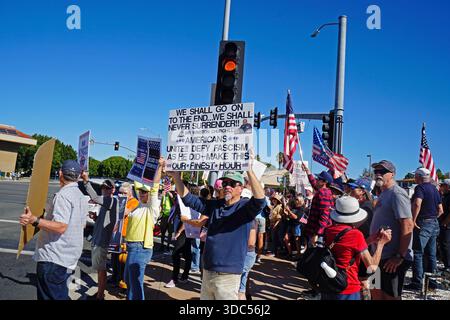 Il raduno "NO KINGS" nella California del Sud Foto Stock
