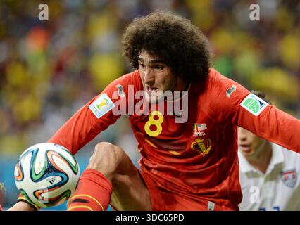 Salvador Brasile 1 luglio 2014 partita di Coppa del mondo Belgio vs USA Marouane Fellaini - Belgio Foto Stock