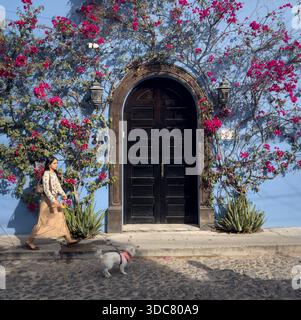 Calle Carlos del Castillo 3A, San Miguel de Allende, Messico. Foto Stock
