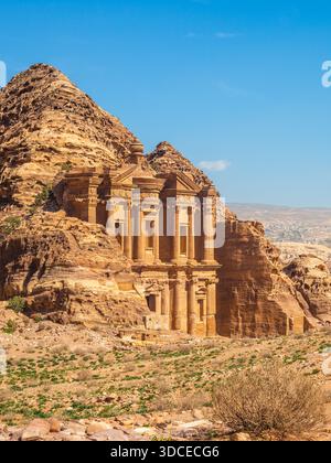 Ad Deir, detto anche il Monastero, a Petra Jodan Foto Stock