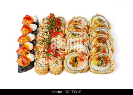 Grande sushi set con sushi e nigiri Foto Stock