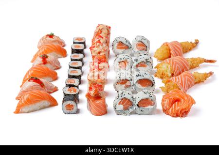 Grande sushi set con sushi e nigiri Foto Stock
