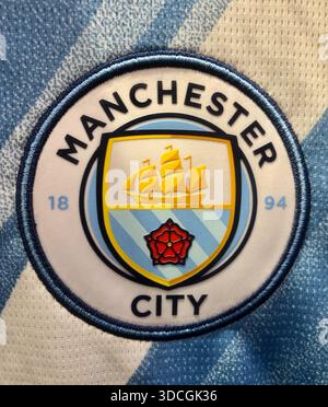 Manchester City Football Club Crest. Foto Stock