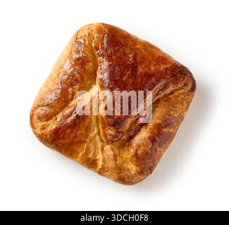 panino dolce ripieno isolato su sfondo bianco, vista dall'alto Foto Stock