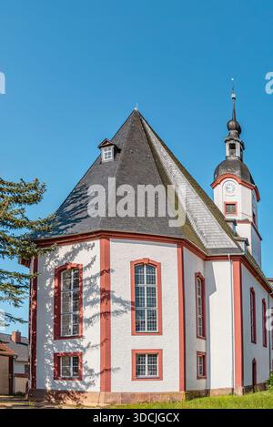 Collegiata della Santa Croce nel monastero benedettino di Wechselburg, Sassonia, Germania Foto Stock