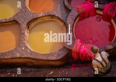 Fez è stata una tappa fantastica durante il mio tour del Marocco Foto Stock