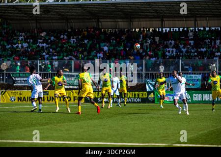 Nairobi, Kenya - 22 dicembre 2025 Nairobi United 1 Gor Mahia FC 1 Dandora Stadium Foto Stock