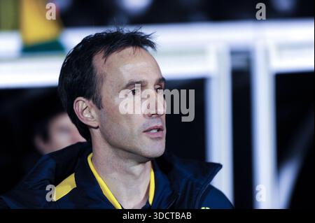 Londra, Regno Unito. 15 ottobre 2013. Australia - Canada amichevole internazionale. L'allenatore ad interim dell'Australia Aurelio Vidmar. Foto Stock