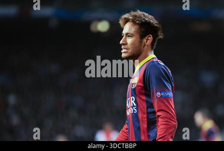 Calcio - Champions League Ajax vs FC Barcelona. 27-11-2013 Neymar - FC Barcelona Foto Stock