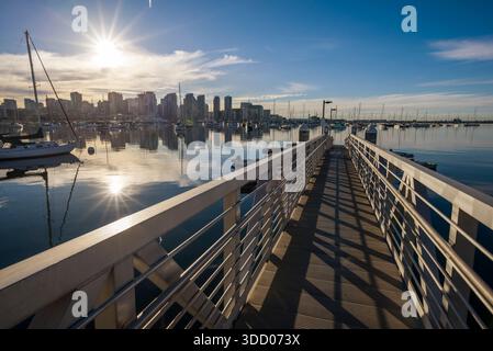 Mattina al porto. San Diego, California. Foto Stock