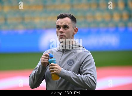 Easter Road Stadium .Edinburgh.Scotland.UK. 27 dicembre 25, Scottish Premiership Match, Hibernian vs Hearts Lawrence Shankland of Hearts Credit: eric mccowat/Alamy Live News Foto Stock