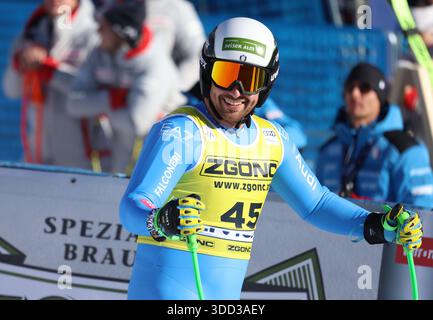 Livigno, Italia. 27 dicembre 2025. Coppa del mondo di sci alpino FIS, Super G, Florian Schieder (ITA), Livigno, Italia, 27 dicembre 2025. Foto felice Calabro' Credit: Agenzia fotografica indipendente/Alamy Live News Foto Stock