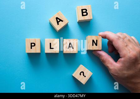 Mettere a mano una lettera n nel piano con il piano a, b e un punto interrogativo nelle vicinanze Foto Stock