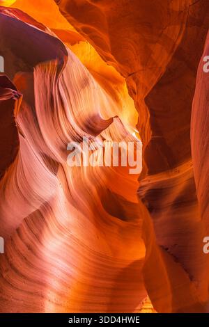 Le pareti da sogno del canyon dell'Antelope Canyon, Arizona Foto Stock