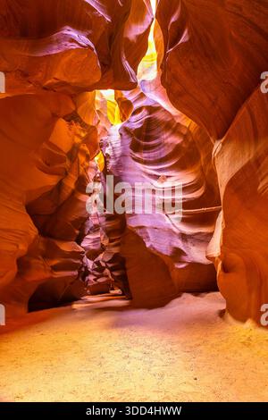 Le pareti da sogno del canyon dell'Antelope Canyon, Arizona Foto Stock
