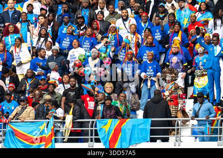Tangeri, Marocco. 27 dicembre 2025. Durante la Coppa d'Africa (CAN) 2025, partita di calcio del gruppo D tra Senegal e Repubblica Democratica del Congo al Grand Stade de Tanger di Tangeri, Marocco, il 27 dicembre 2025. (Foto di Andrew SURMA/SIPA USA). Crediti: SIPA USA/Alamy Live News Foto Stock