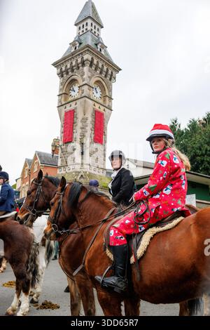 Caccia il giorno di Santo Stefano a Hay-on-Wye Foto Stock