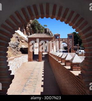 Comares.comune in Málaga.Comarca Axarquía.Andalusia Spagna meridionale.c.30 km da Málaga e Vélez-Málaga.700 metri sul livello del mare. Foto Stock