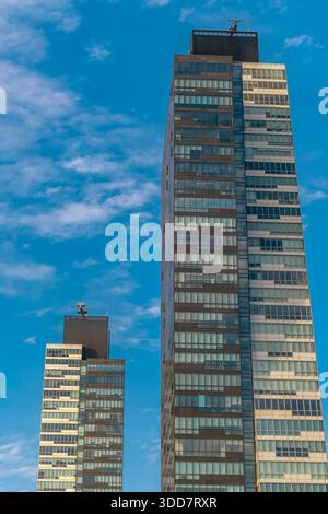 Trump Towers Istanbul sono due grattacieli Uniti a Şişli, Istanbul, Türkiye Foto Stock