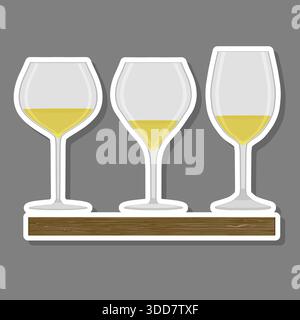 illustrazione sul tema vari vini naturali dolci e gustosi Illustrazione Vettoriale