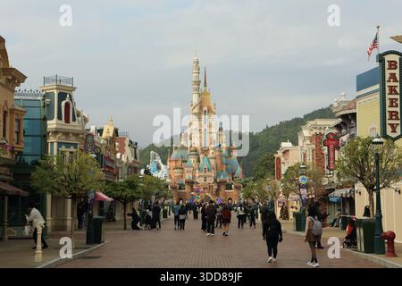Hong Kong Disneyland Foto Stock