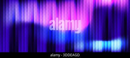 Sfondo colorato sfumato in vetro ondulato con texture verticale scanalata. Sfondo Fractal in vetro iridescente Illustrazione Vettoriale