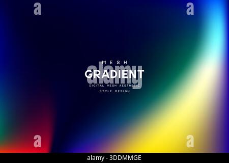 Sfondo sfumato mesh digitale astratto Illustrazione Vettoriale