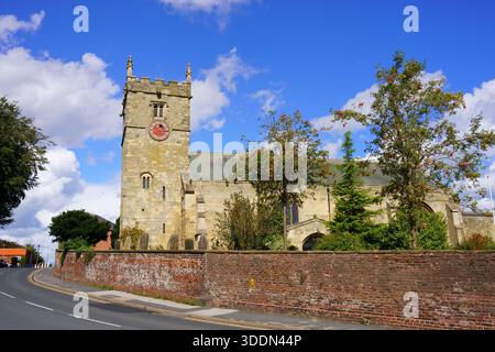 All Saints Church, Hunmanby, North Yorkshire, Inghilterra, Regno Unito a settembre Foto Stock