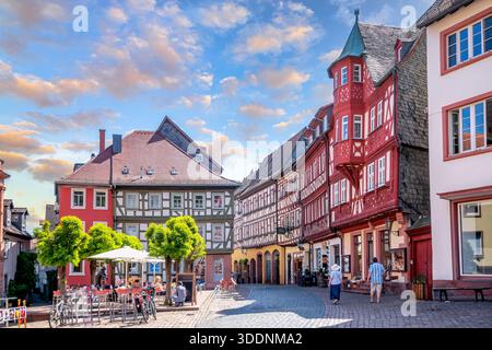 Città vecchia di Miltenberg, germania Foto Stock